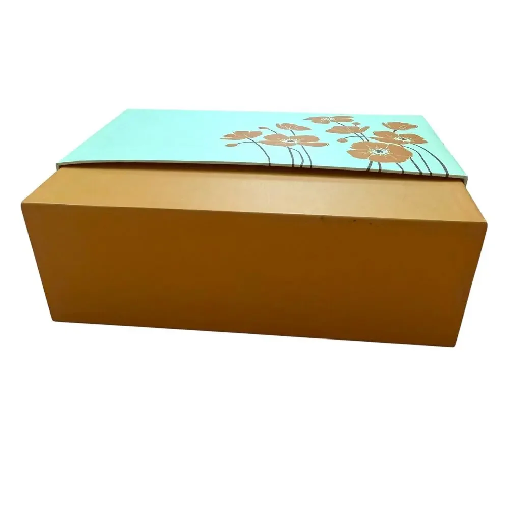 Poppy Greeting Card Box With Dividers and Cards Vintage 70s Birthday Blank Gift